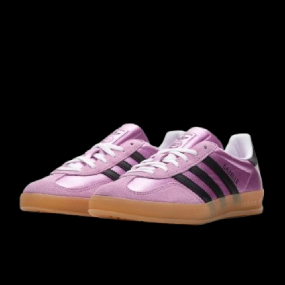 Adidas Gazelle Womens Size 7 Bliss Lilac Black Gum Brown